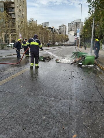 Marcha sin intervención policial