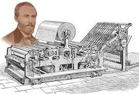 William A. Bullock patentó la primera prensa de periódicos.