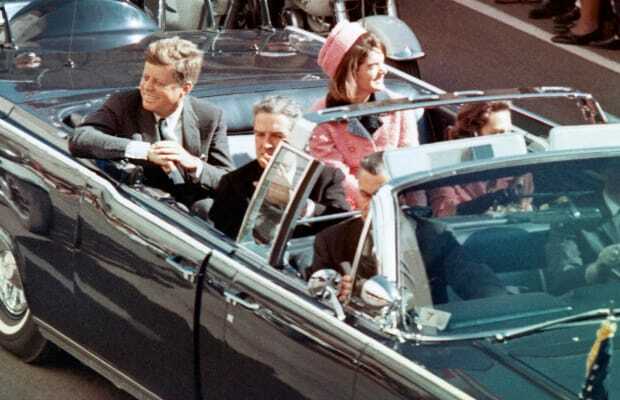 John F. Kennedy is assassinated in Dallas, TX