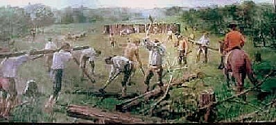 George Washington creating Fort Necessity