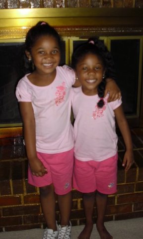 My twin nieces were born.