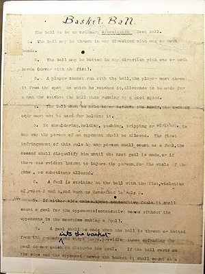 Aparecen las primeras reglas del Basquetbol