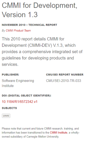 CMMI V1.3