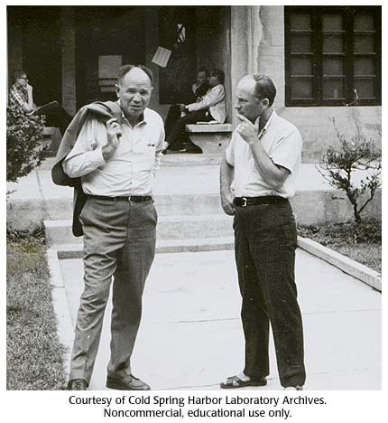 Paul Zamecnik  y Mahlon Hoagland demuestra el RNA de transferencia.