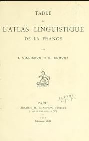 Atlas lingüístico de Francia de Gillierón