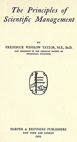 Principles of Scientific Management (1911)