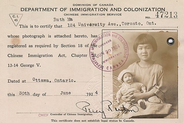 @ 1923: Chinese Immigration Act of 1923