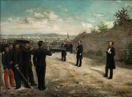 Fusilamiento del emperador Maximiliano y triunfo de la Republica.