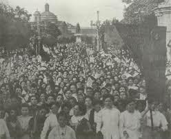 Manifestación liderada por mujeres en barcelona