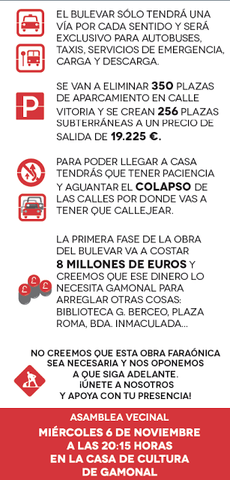 Asamblea de vecinos contra el Bulervar