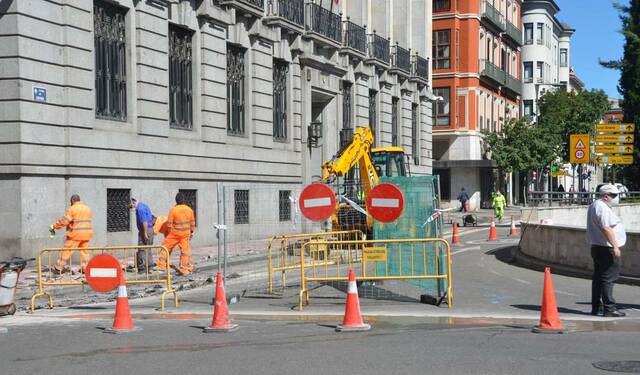 Inicio de las obras en la calle Victoria