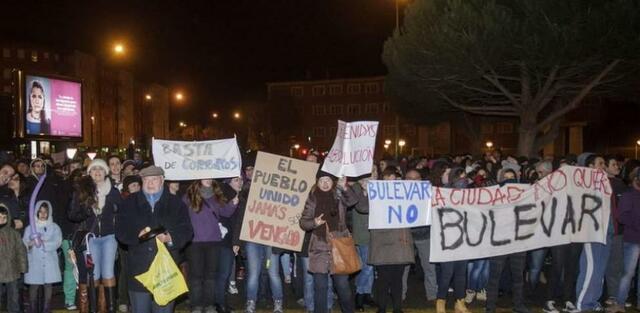 Concentraciones y altercados contra las obras