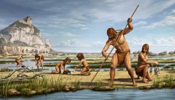 Primeres evidencies humanes a la peninsula