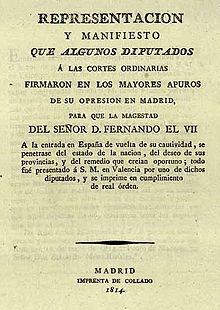 MANIFIESTO DE LOS PERSAS