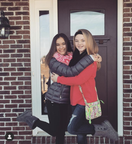 Here is my best friend and I on a shopping trip at 10 years old.