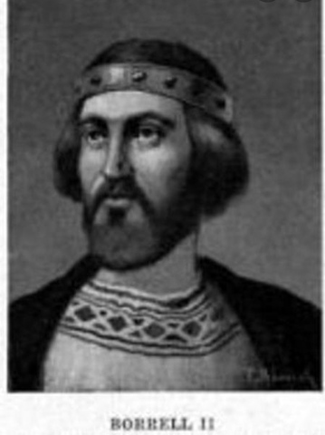 Borrel ll deja de prestar fidelidad del rey franco