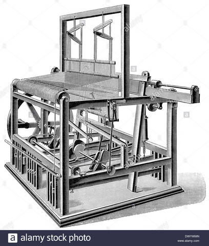 Edmund Cartwright inventa el telar mecánico