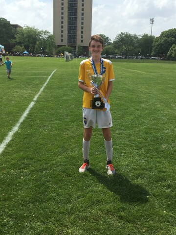 I won a soccer tournament in Chicago.