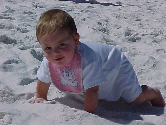 Brandon on the beach