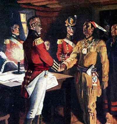 Iroquois join British-American alliance.
