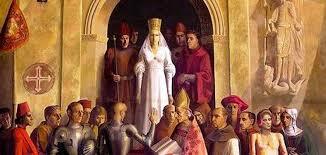 La evangelización como una justificación de la misma de la conquista Tenochtitlán.