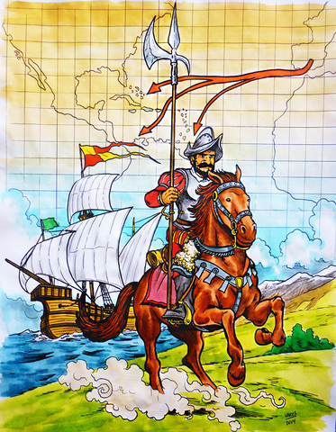 El proceso de instalación del poder español y la fundación de la Nueva España.