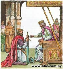 El rey perdona a la familia del cid