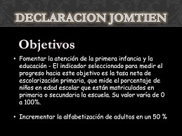 Declaración mundial sobre la educación mundial para todos