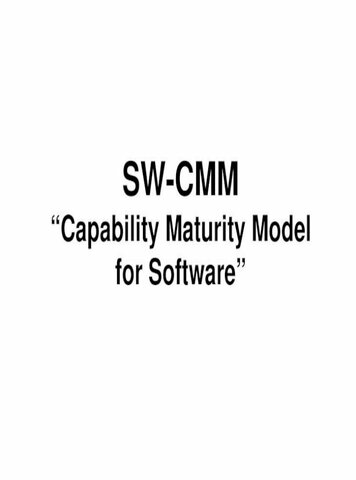 Versión 1.1 de SW-CMM