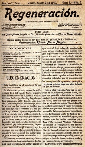 Fundación del periódico Regeneración