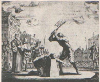 Carlo I, re d'Inghilterra, viene condannato a morte