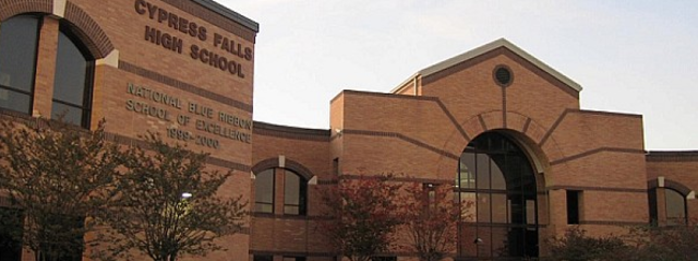 I start high school at Cypress Falls High School