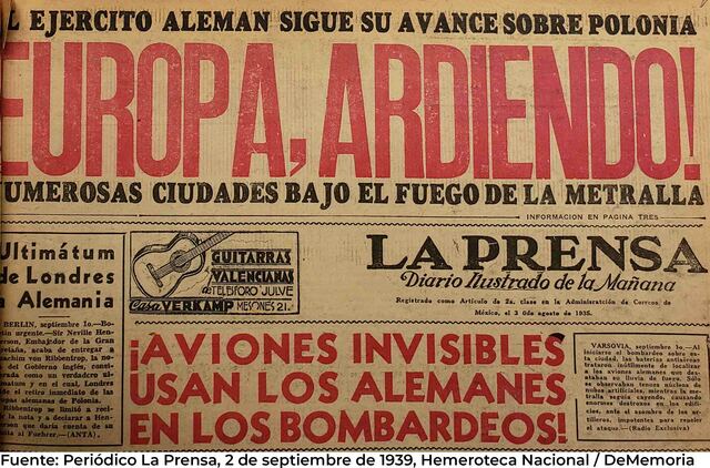 COMIENZO DE LA II GUERRA MUNDIAL