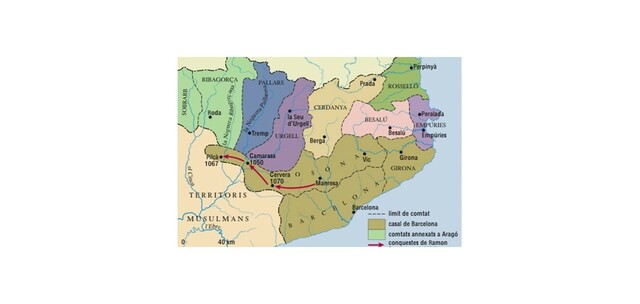 Unión de Aragón y los condados catalanes. Se forma la Corona de Aragón