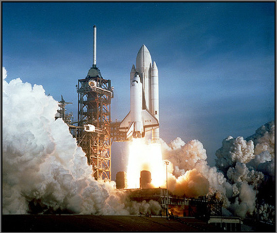 NASA launches space shuttle