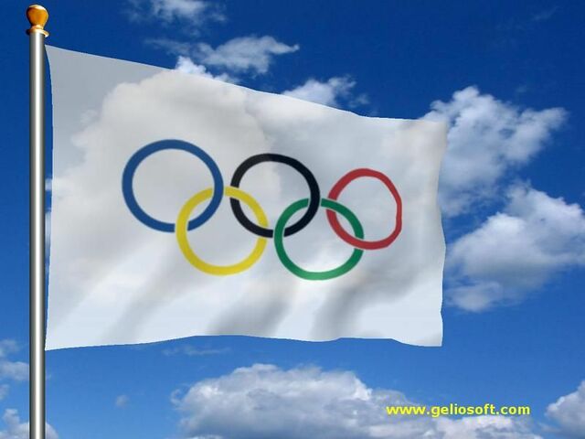Olympic flag made debut