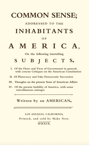 Thomas Paine Publishes "Common Sense"