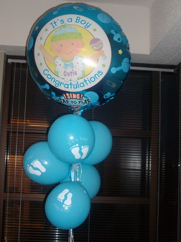 Ballons from the baby shower