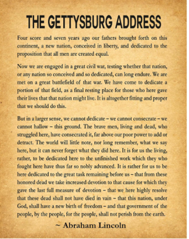 Gettysburg Address