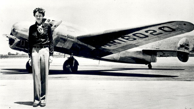 Amelia Earhart crosses the massacre