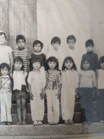 en prescolar con los compañeros