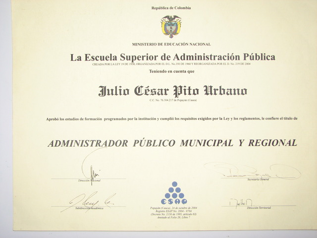Administrador Publico Regional
