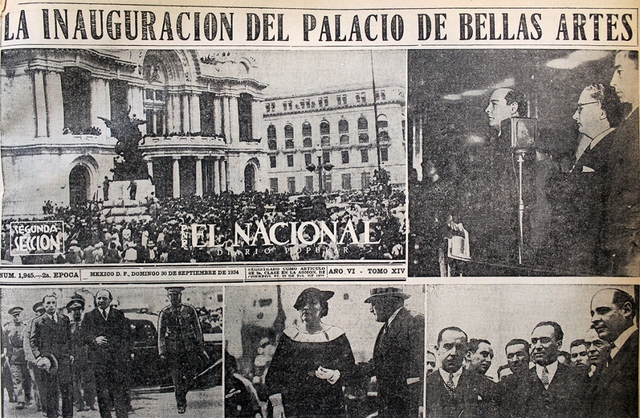 Es inaugurado el Palacio de Bellas Artes