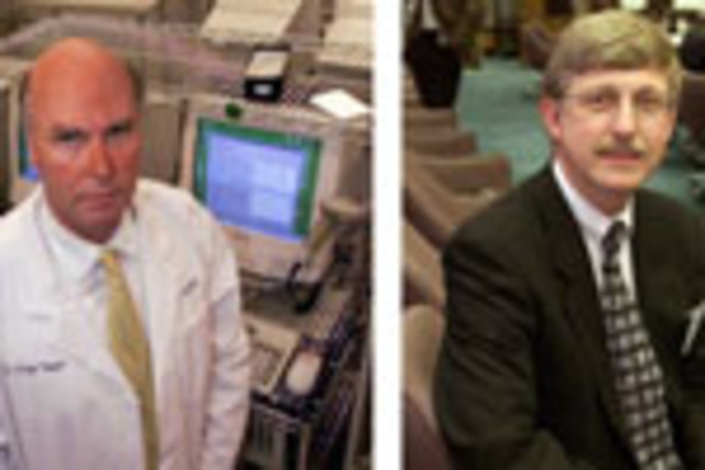 Francis Collins and Craig Venter