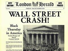 El 24 de octubre de 1929 cae la Bolsa de Nueva York