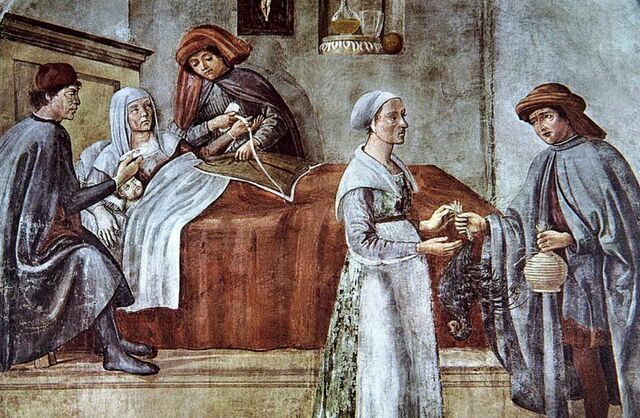 Métodos para tratar la enfermedad e instituciones para el cuidado.