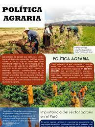 Se crea una politica agraria.