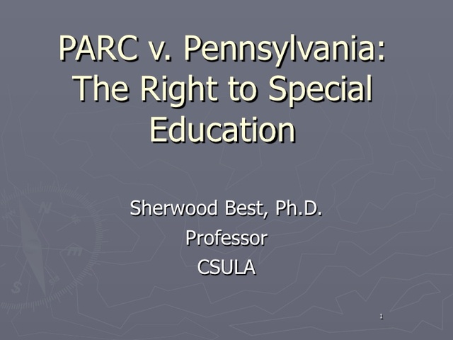Mills v. Board of Education & PARC v. Pennsylvania