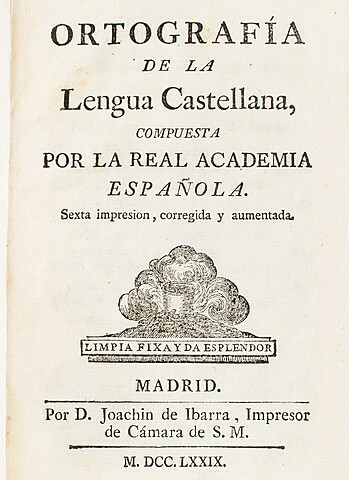 Ortografía De La Lengua Castellana