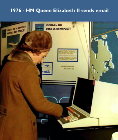 Queen send first email